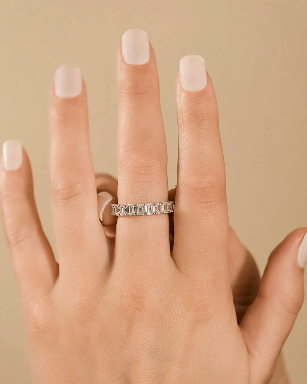Sterling Silver Rio Baguette CZ Ring