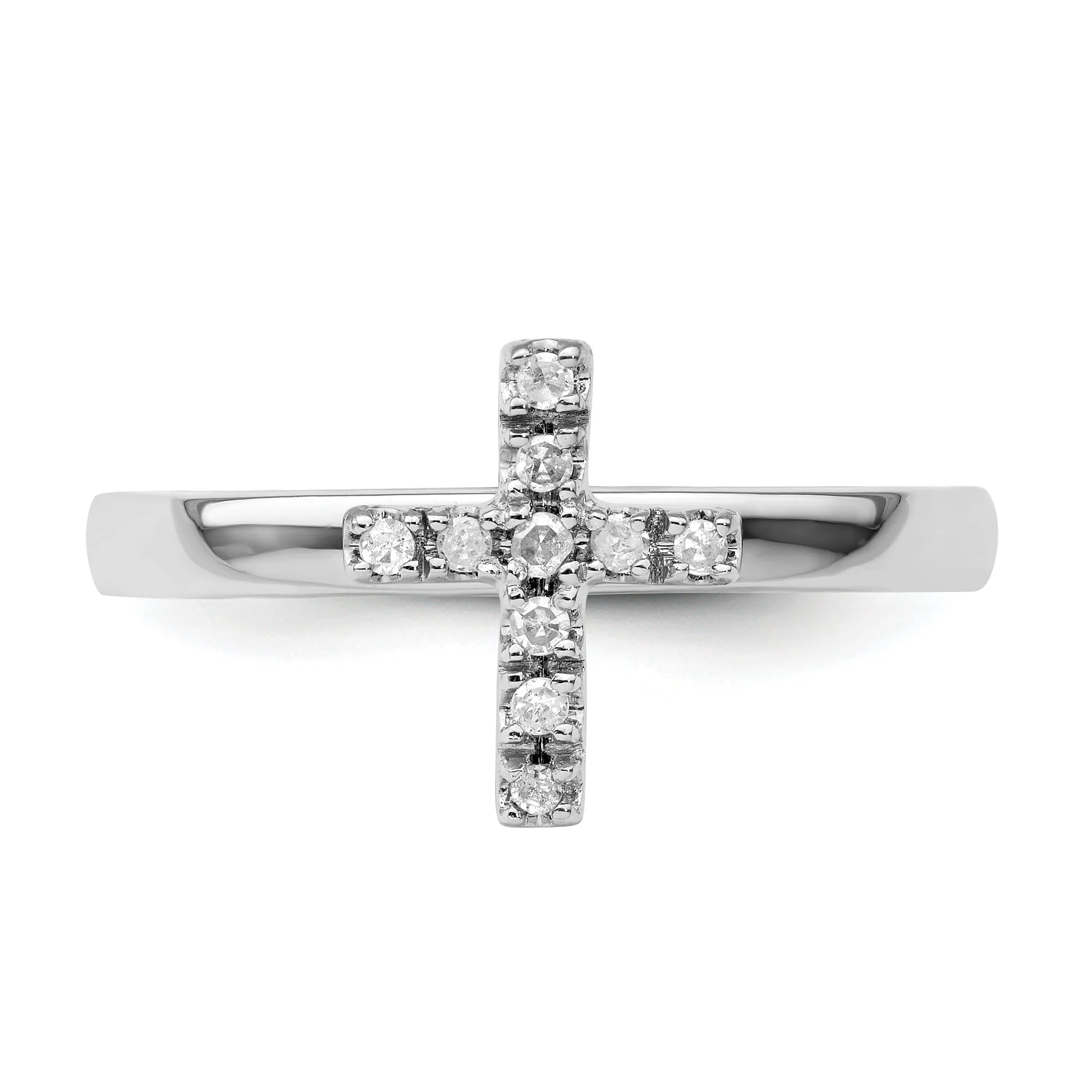 Sterling Silver Stackable Expressions Diamond Ring