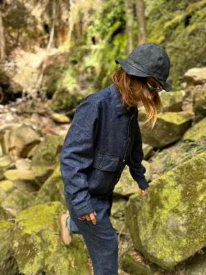 Studio Coat in Hemp Denim