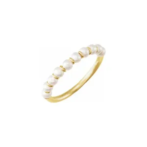 The Perla 14k Gold Pearl Ring