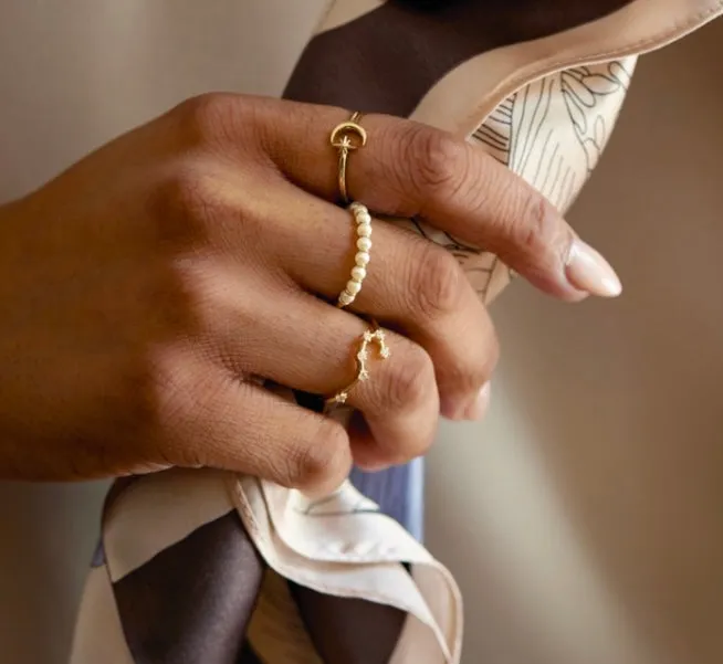 The Perla 14k Gold Pearl Ring