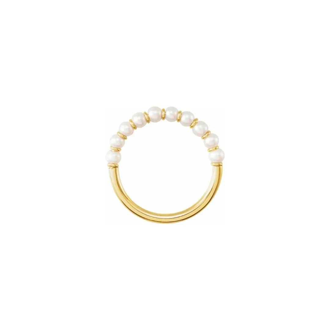 The Perla 14k Gold Pearl Ring