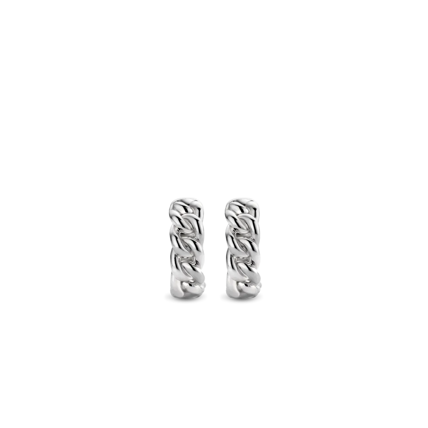 Ti Sento Milano Silver Intertwined Hoops