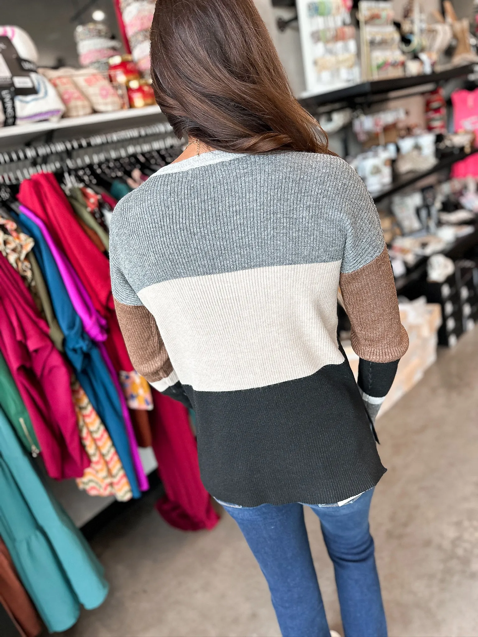 Timeless Blocked Sweater