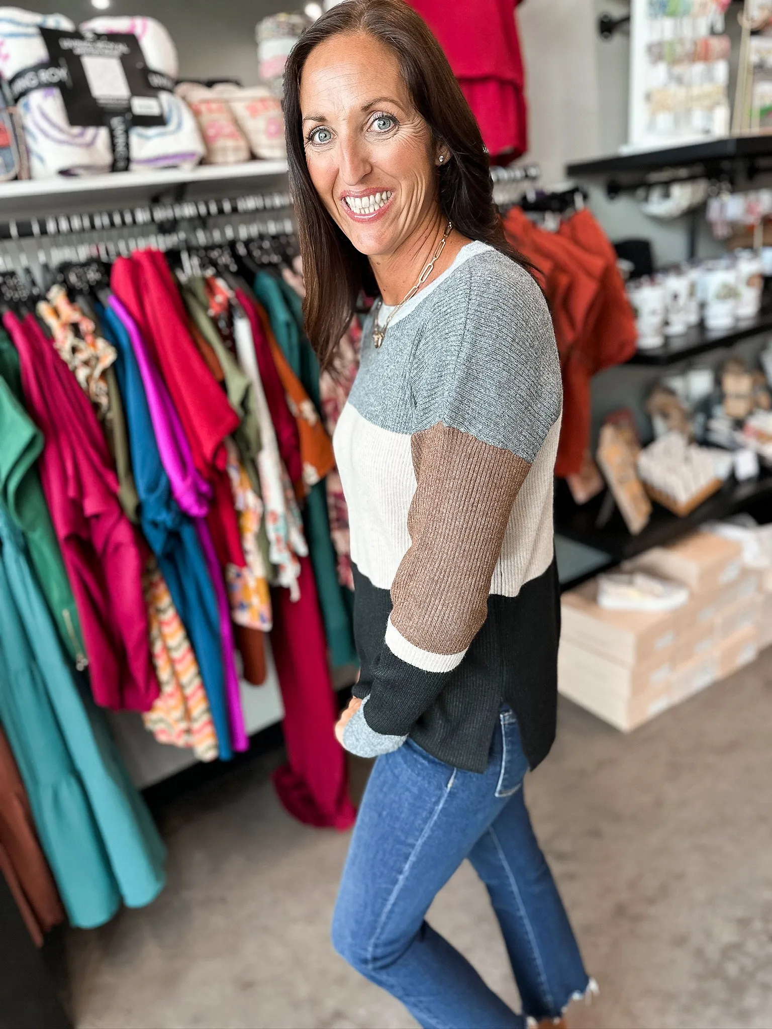 Timeless Blocked Sweater