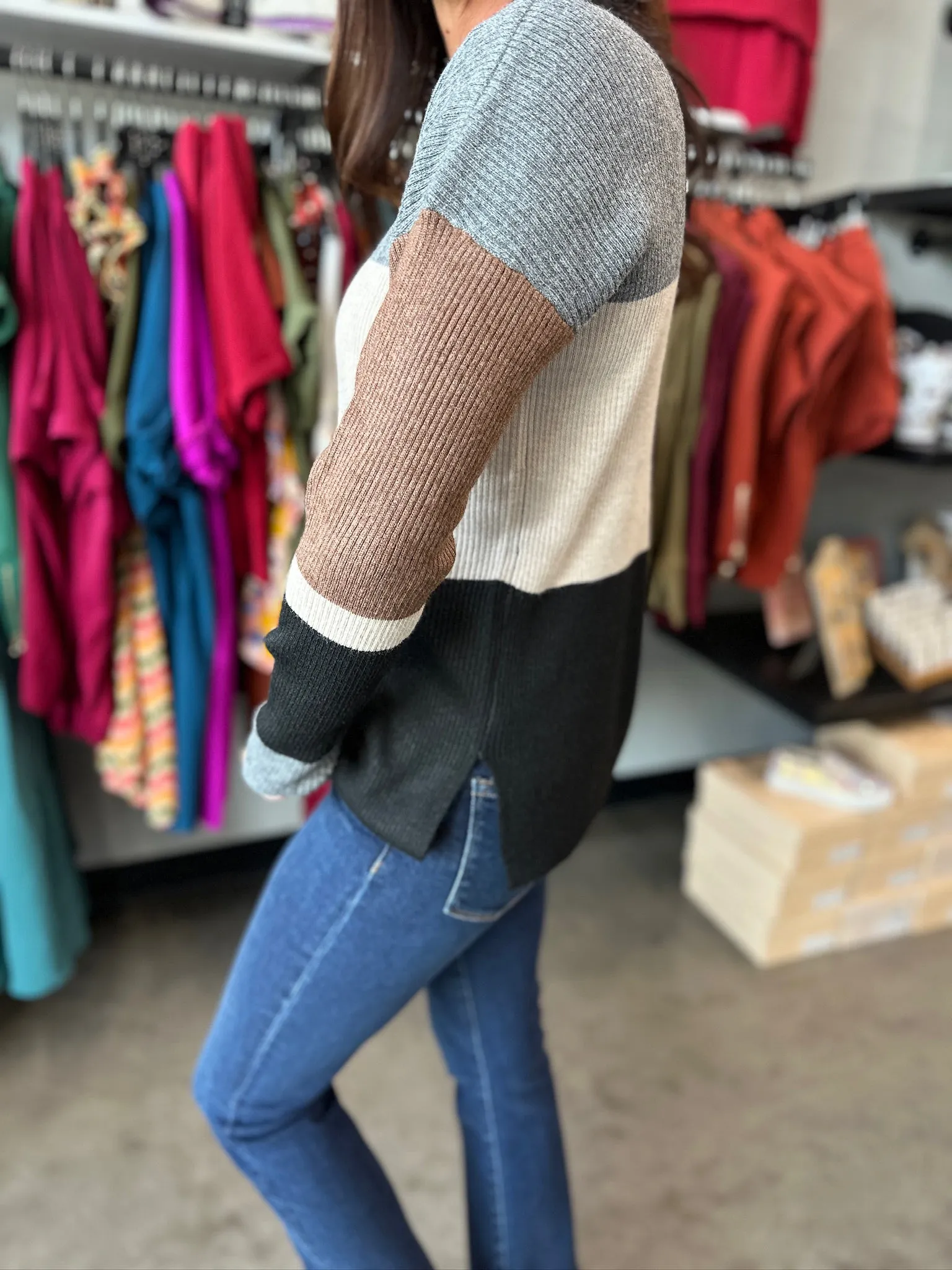 Timeless Blocked Sweater