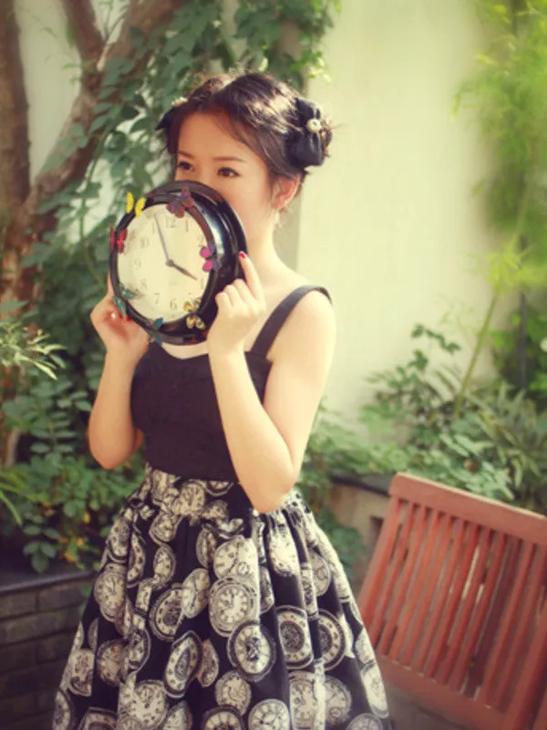 timeless pocket watch pattern tutu