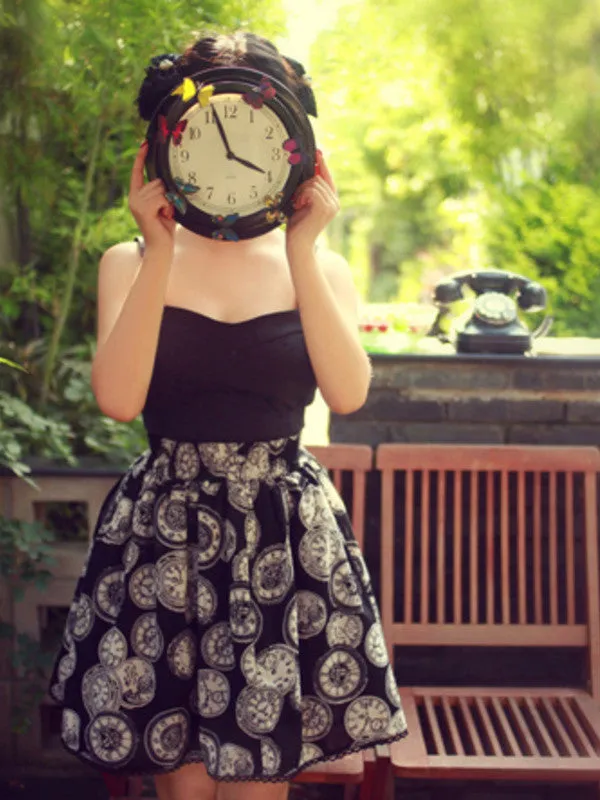 timeless pocket watch pattern tutu