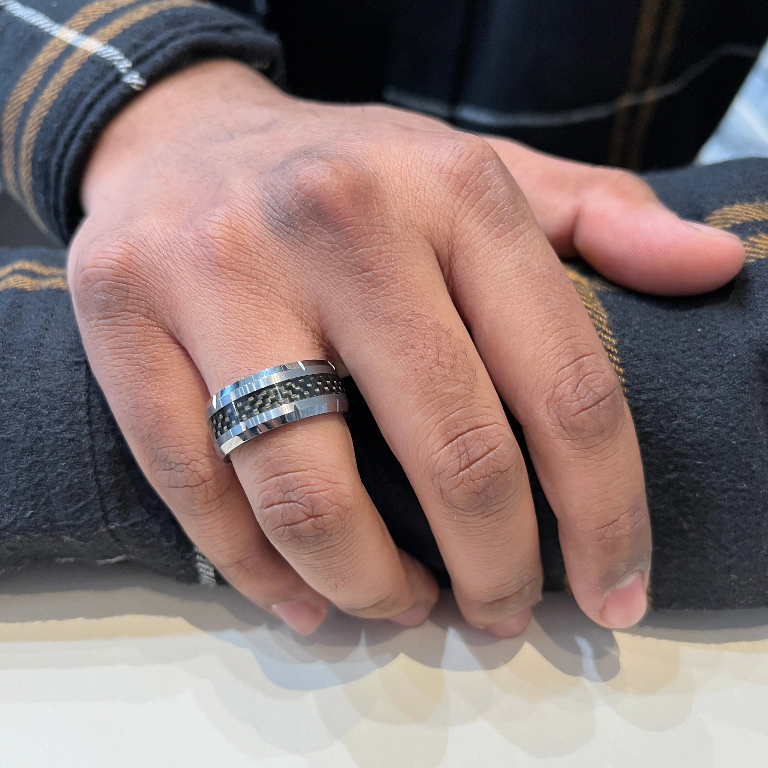 Torque (10mm) Tungsten Carbide Carbon Fibre Centre Ring