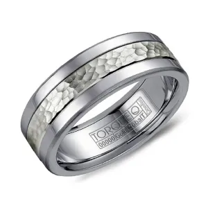 Torque (7.5mm) Cobalt and White Gold Band