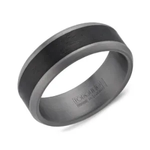Torque (7.5mm) Tantalum and Carbon Fiber Mens Band