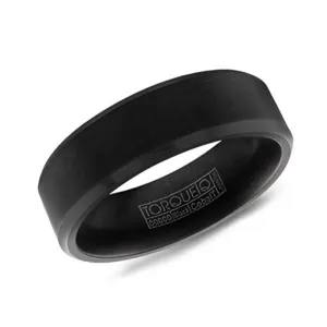 Torque (7mm) Black Cobalt Bevelled Band