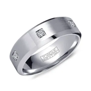 Torque (7mm) Cobalt (0.24ct) Diamond Mens Band