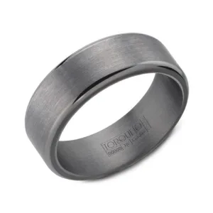Torque (8mm) Flat Tantalum Mens Band