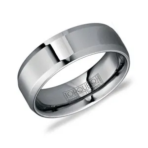 Torque (8mm) Tungsten Carbide Bevelled High Polish Men's Band