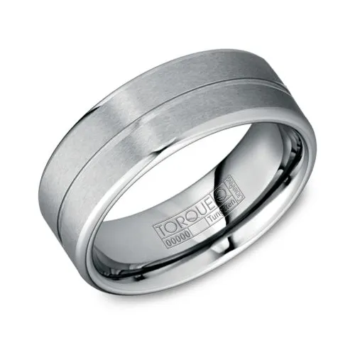 Torque (8mm) Tungsten Carbide Brushed Band