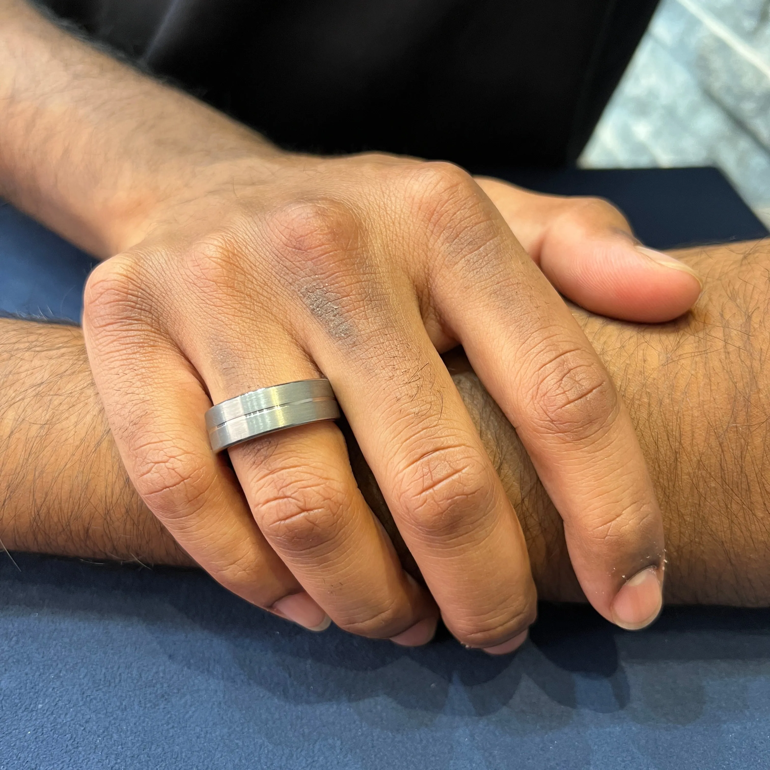 Torque (8mm) Tungsten Carbide Brushed Band