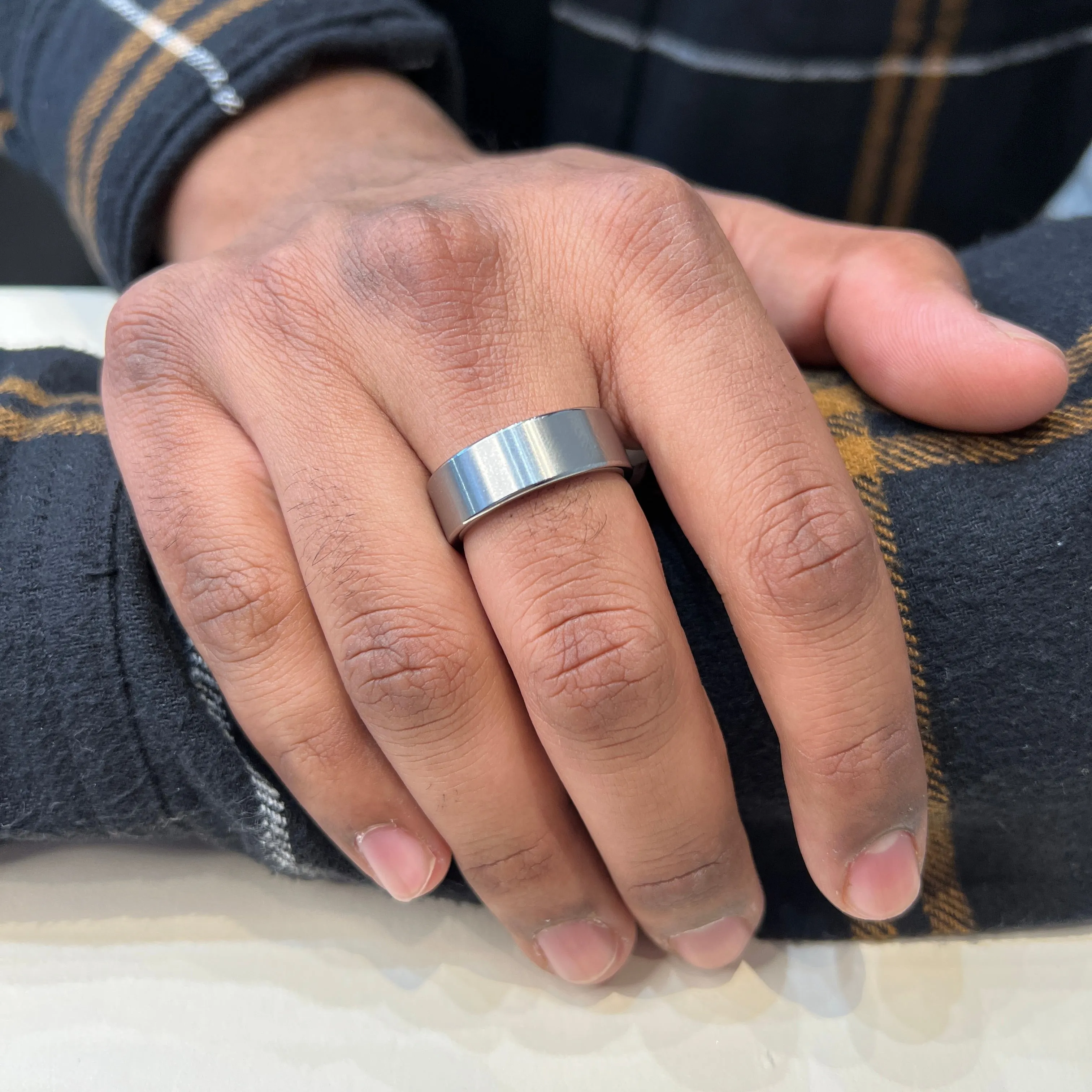 Torque (8mm) Tungsten Carbide Brushed Finish Band