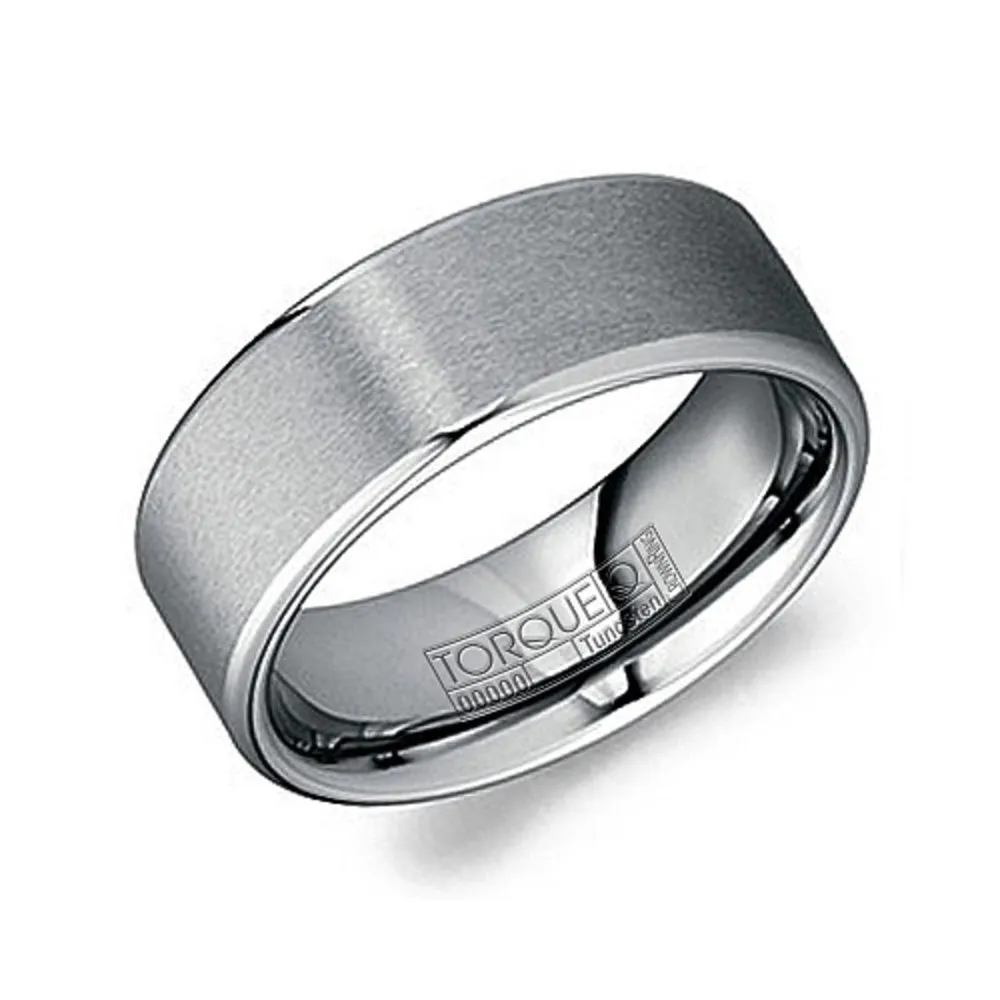 Torque (8mm) Tungsten Carbide Brushed Finish Band