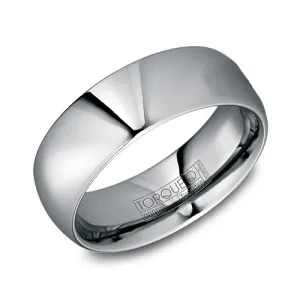 Torque (8mm) Tungsten Carbide High Polished Dome Men's Band