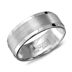 Torque Cobalt (8mm) Brushed Centre Mens Band