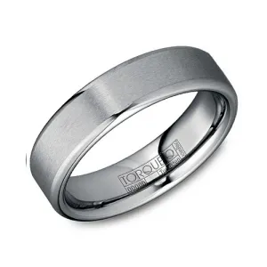 Torque Tungsten Carbide (6mm) Mens Brushed Band