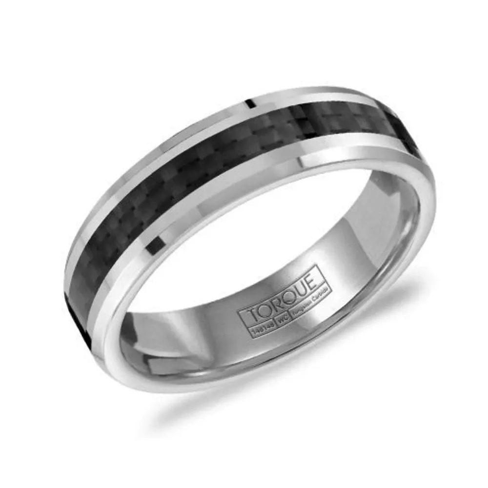 Torque Tungsten Carbide (6mm) with Carbon Fiber Centre Band