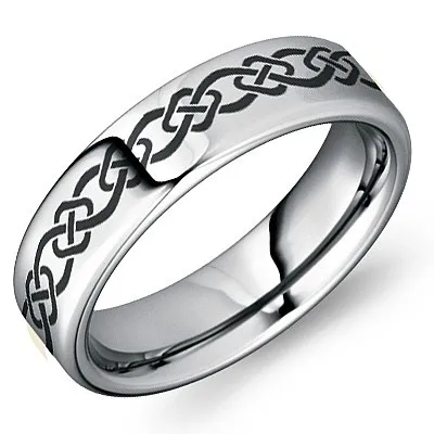 Torque Tungsten Carbide (6mm) with Celtic Design Band