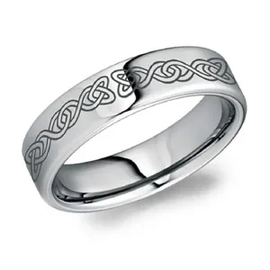 Torque Tungsten Carbide (6mm) with Celtic Design Band