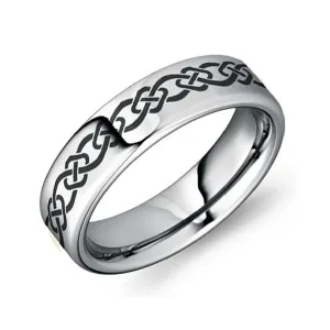 Torque Tungsten Carbide (6mm) with Celtic Design Band