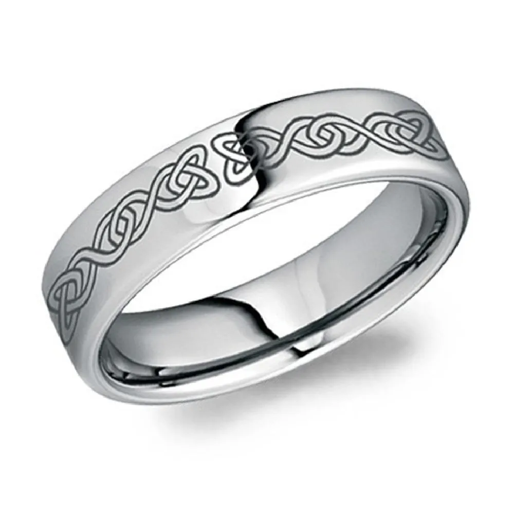 Torque Tungsten Carbide (6mm) with Celtic Design Band