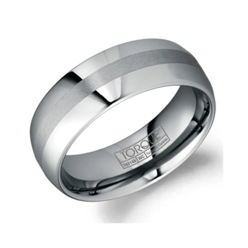 Torque Tungsten Carbide (8mm) Mens Band