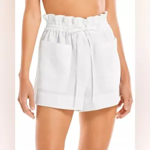 TORY BURCH HIGH RISE LINEN SHORTS