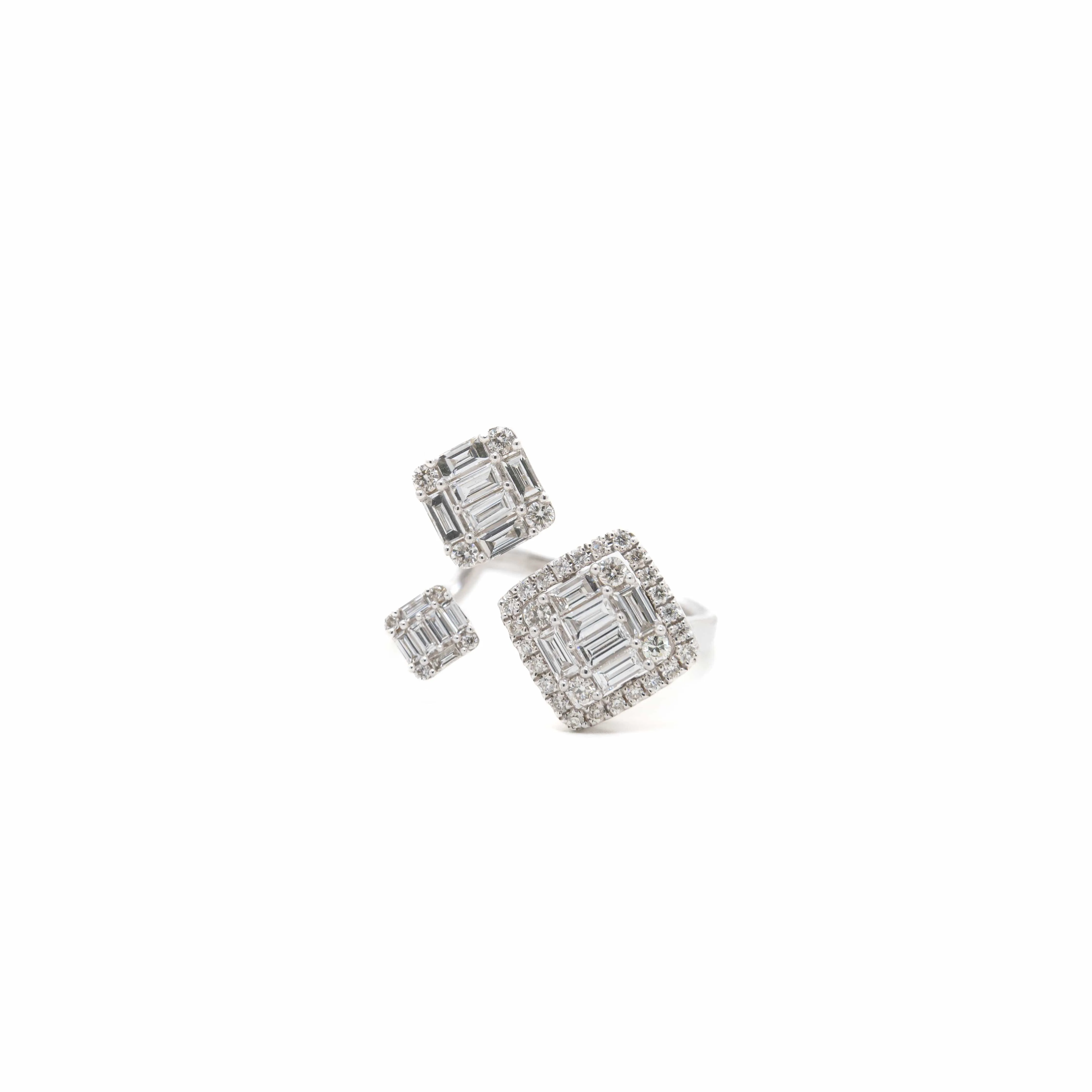 Trifecta Force Diamond Ring