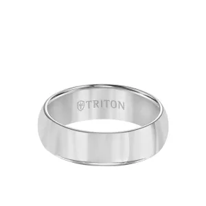 Triton (7mm) Tungsten Carbide High Polished Rounded Edge Ring