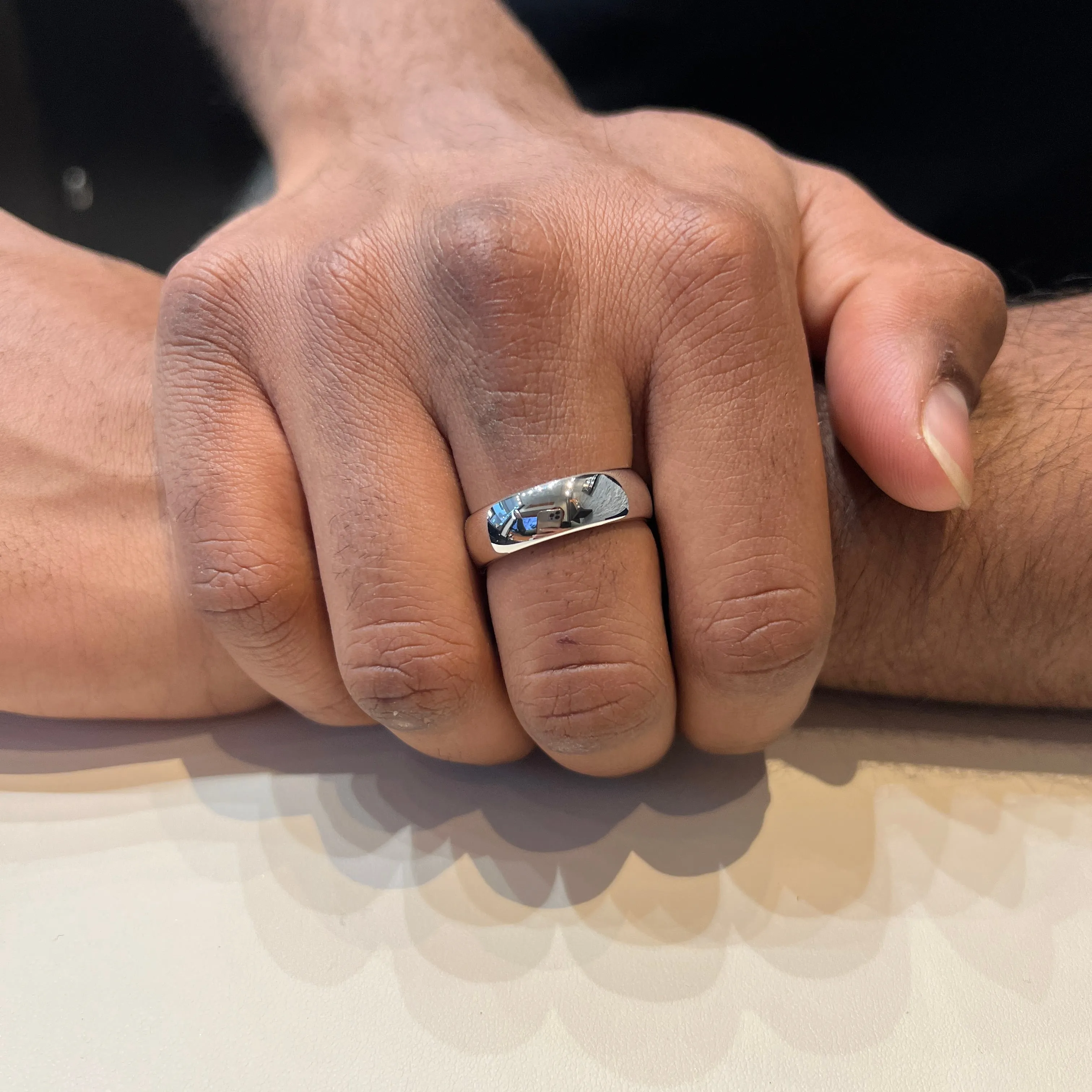 Triton (7mm) Tungsten Carbide High Polished Rounded Edge Ring