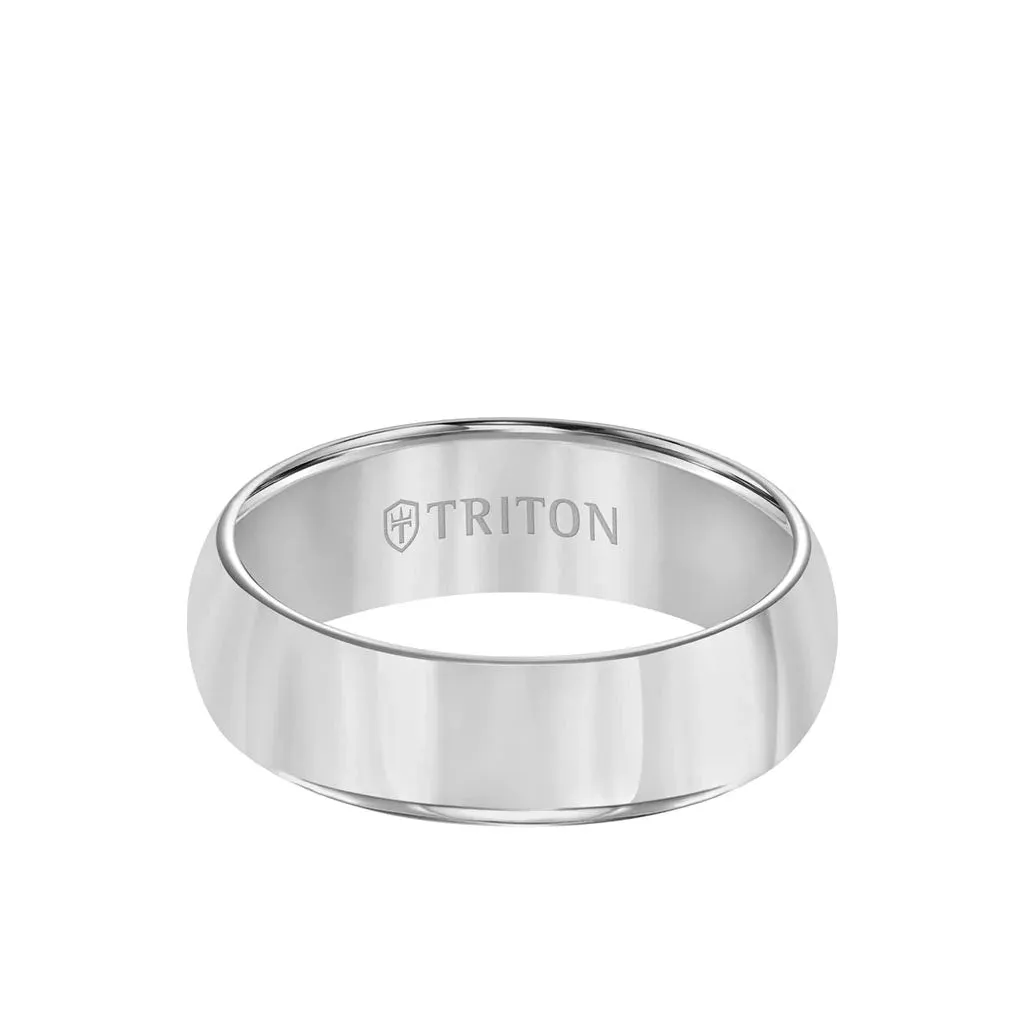 Triton (7mm) Tungsten Carbide High Polished Rounded Edge Ring