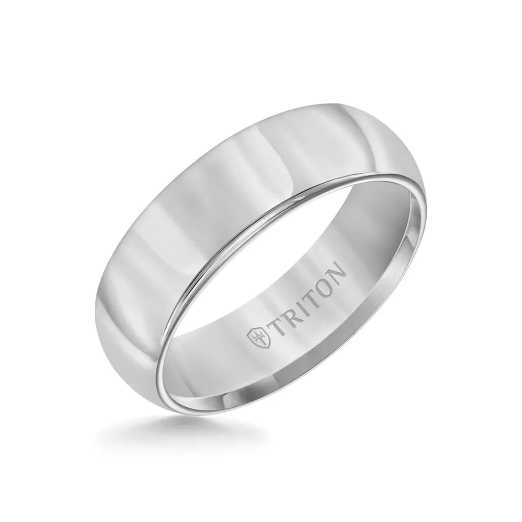 Triton (7mm) Tungsten Carbide High Polished Rounded Edge Ring