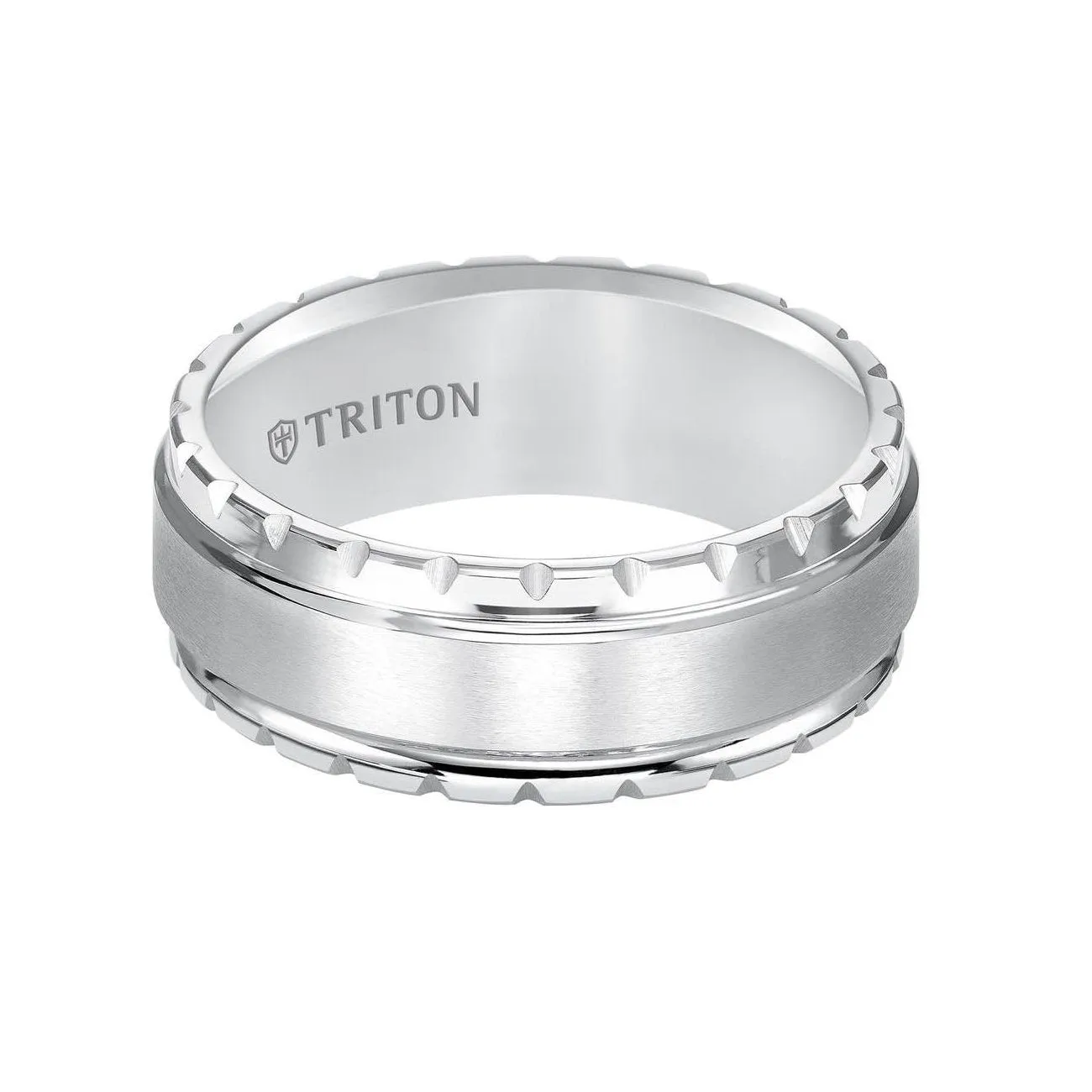 Triton (8mm) Satin Finish Step Edge Band