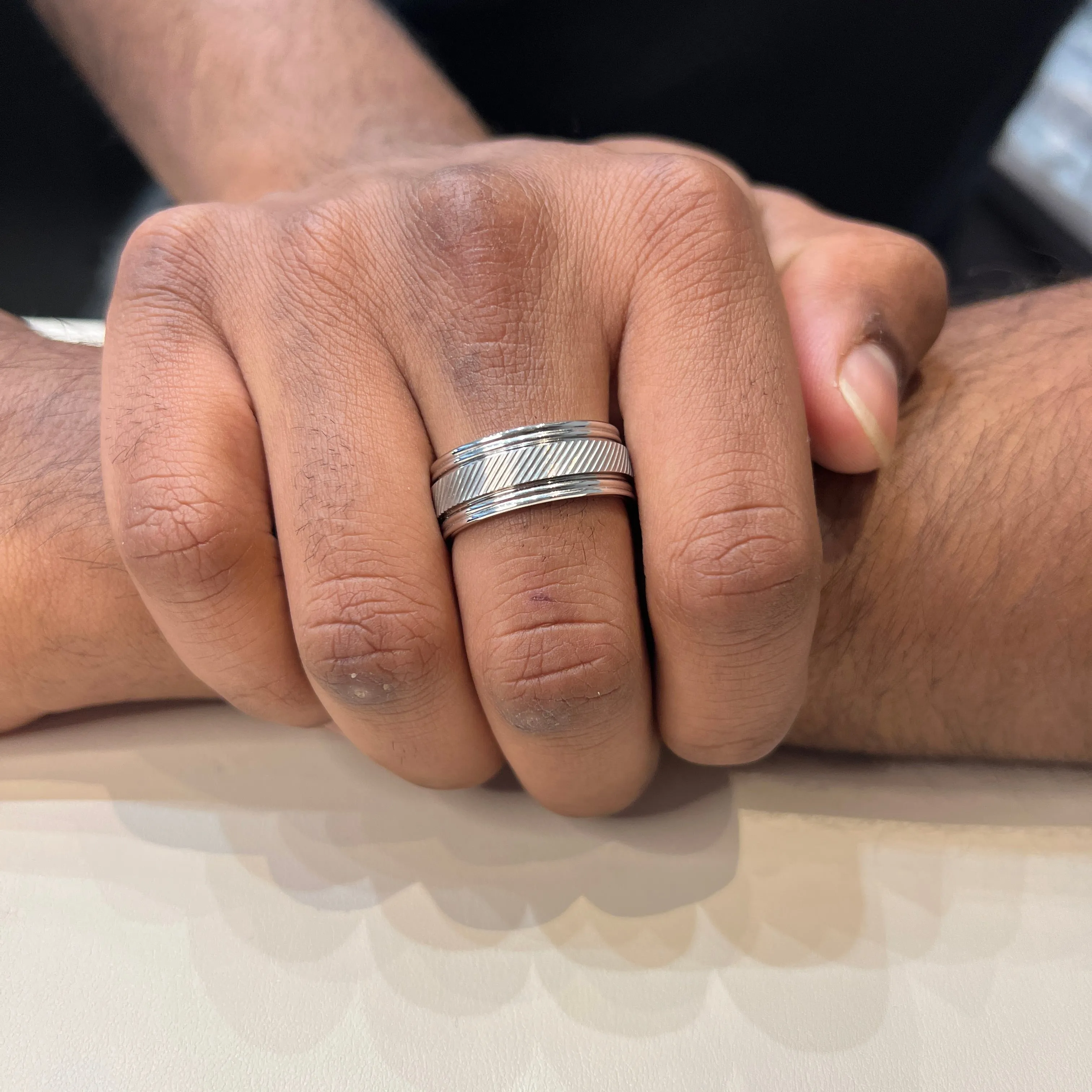 Triton (9mm) Tungsten Carbide Textured Band