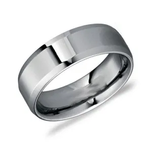 Tungsten Carbide (7mm) Bevelled High Polished Band