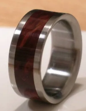 Tungsten Wooden Wedding Band DESERT IRON WOOD Mens or Ladies Ring Size 4-18 Rings