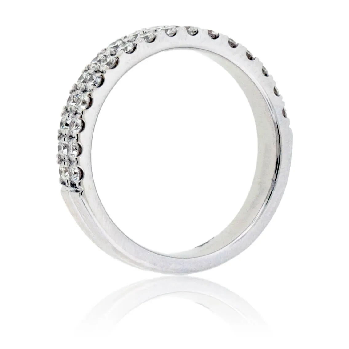 Two Row Pave Diamond Band