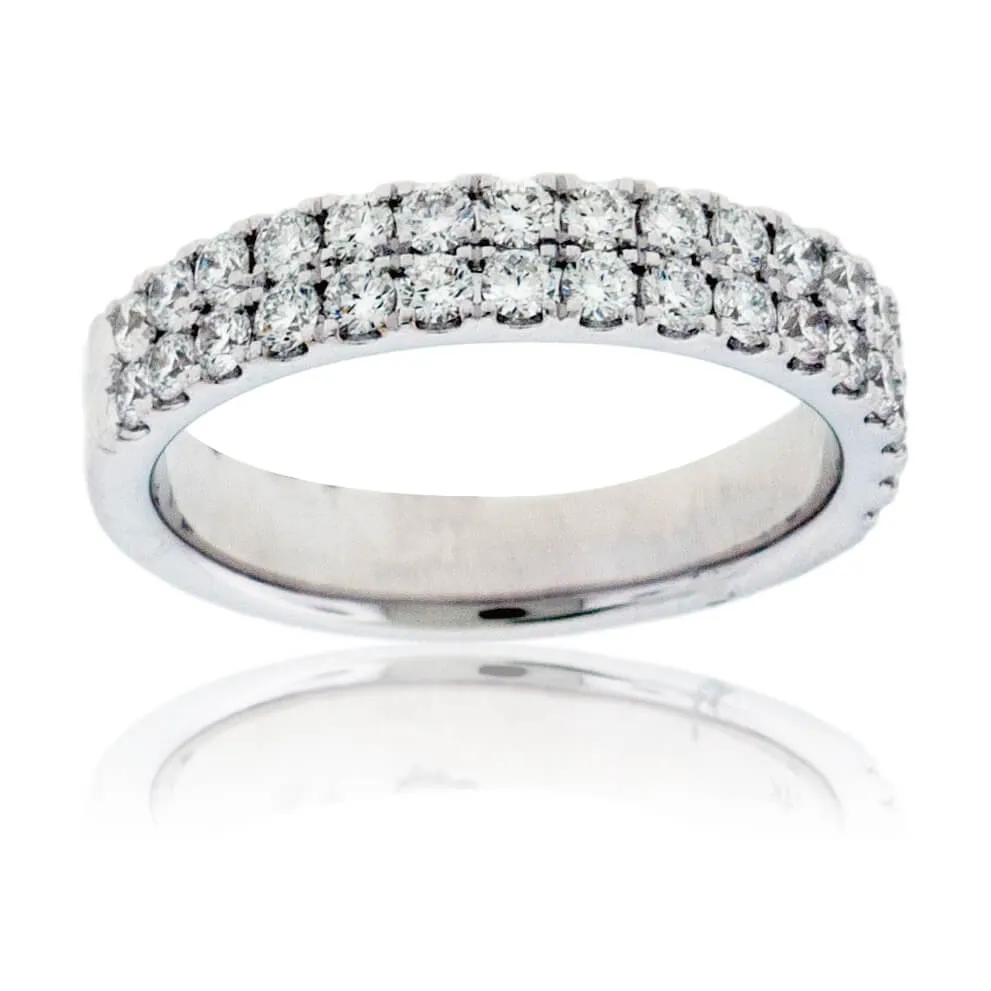 Two Row Pave Diamond Band