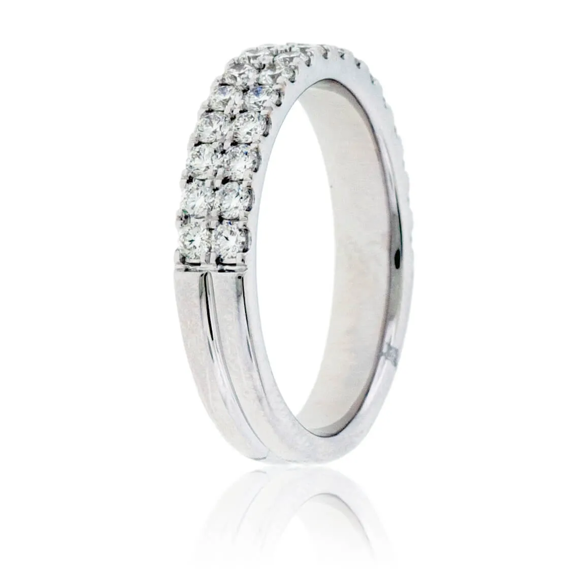 Two Row Pave Diamond Band