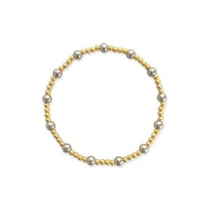 Two tone stretch Bracelet ABR162