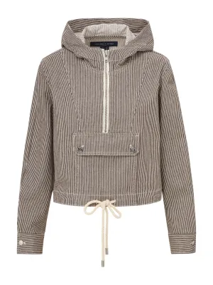 Veronica Beard Kaeli Pullover Jacket in Cedar Stripe