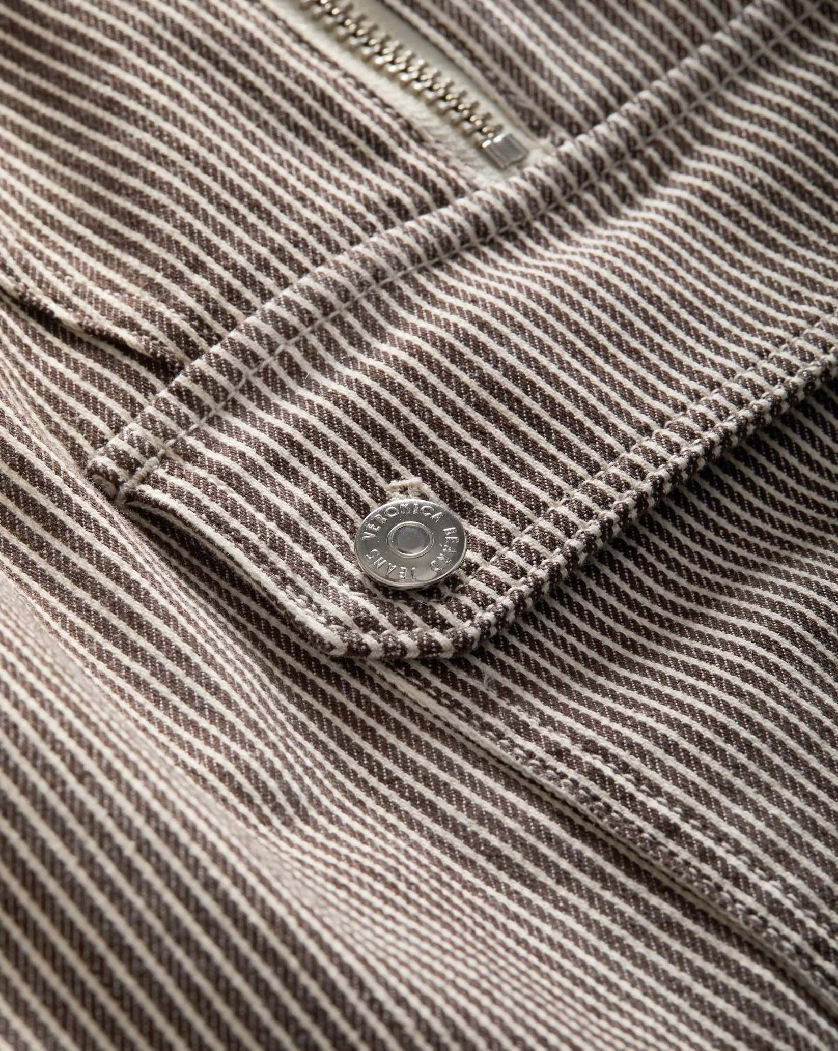 Veronica Beard Kaeli Pullover Jacket in Cedar Stripe
