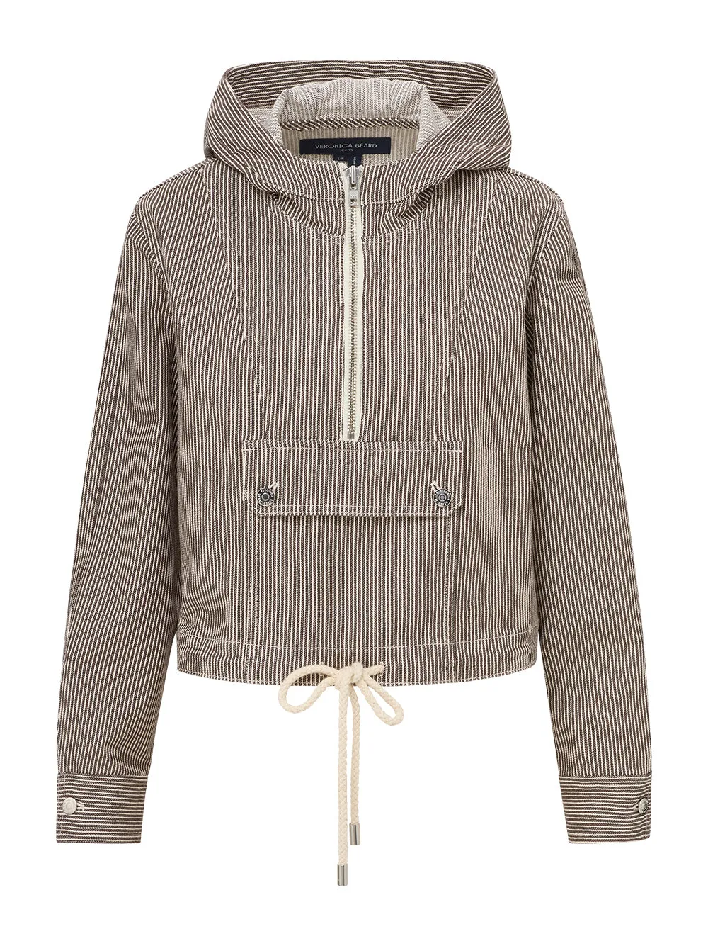 Veronica Beard Kaeli Pullover Jacket in Cedar Stripe