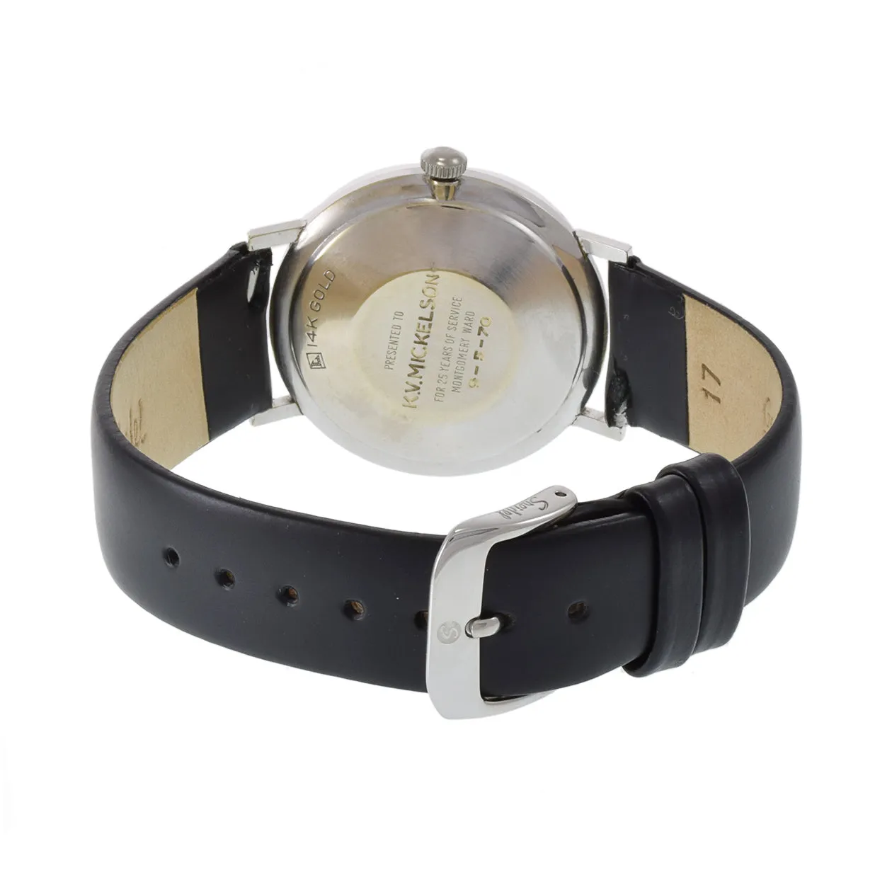 Vintage 1970'S LeGant 14KT White Gold Diamond Watch